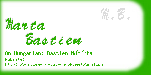 marta bastien business card